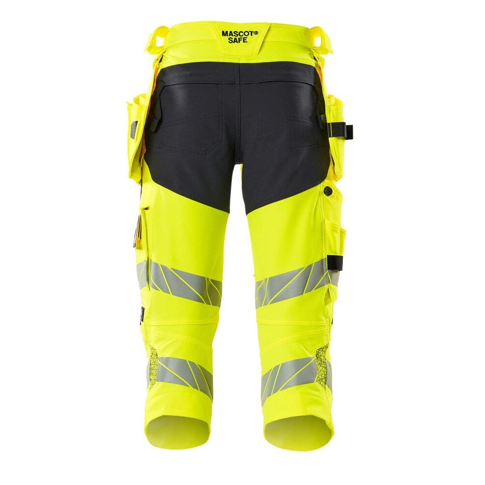 Pantalón tres cuartos, bolsillos colgantes, pantalón tres cuartos elástico