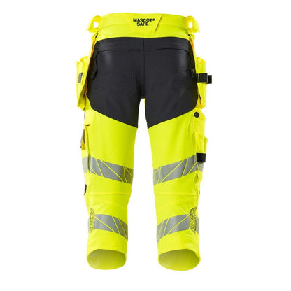 Pantalón tres cuartos, bolsillos colgantes, pantalón tres cuartos elástico