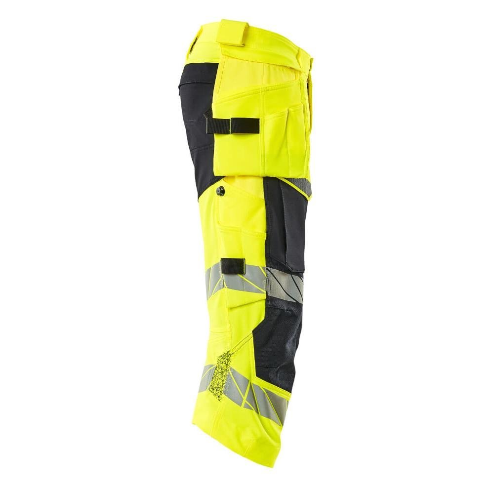 Pantalón tres cuartos, bolsillos colgantes, pantalón tres cuartos elástico