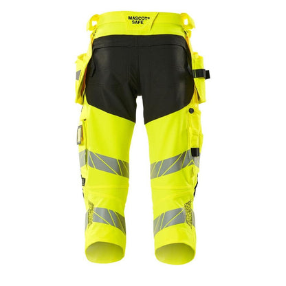 Pantalón tres cuartos, bolsillos colgantes, pantalón tres cuartos elástico