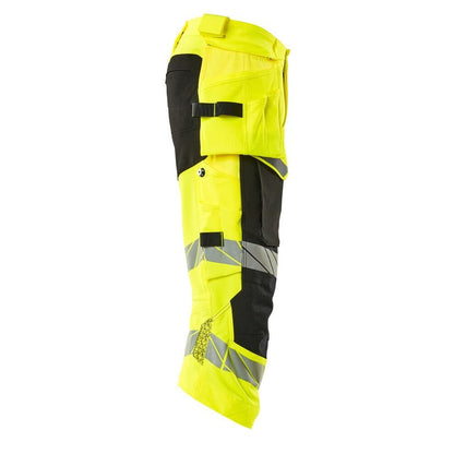 Pantalón tres cuartos, bolsillos colgantes, pantalón tres cuartos elástico