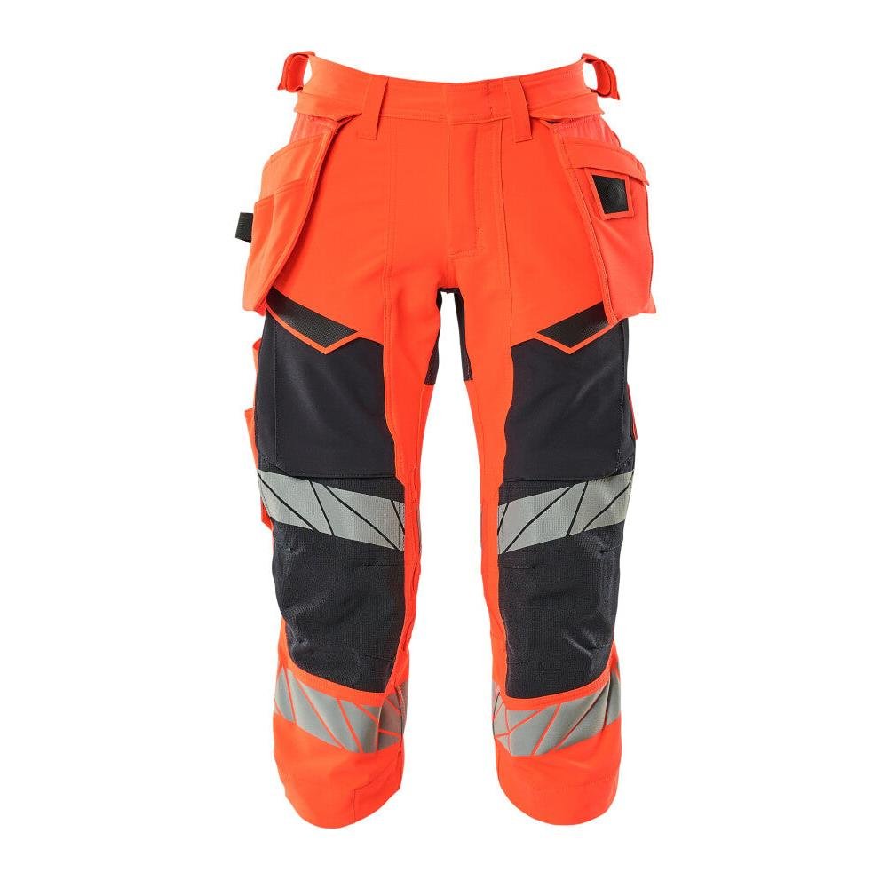 Pantalón tres cuartos, bolsillos colgantes, pantalón tres cuartos elástico