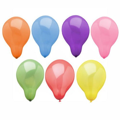 25 coloridos PAPSTAR globos (Ø 16 cm) de PAPSTAR GmbH, clasificados para fiestas, están representados sobre un fondo blanco. ¡Perfecto para cualquier celebración!.