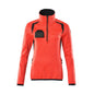 Jersey polar con cremallera corta, chaqueta micropolar para mujer