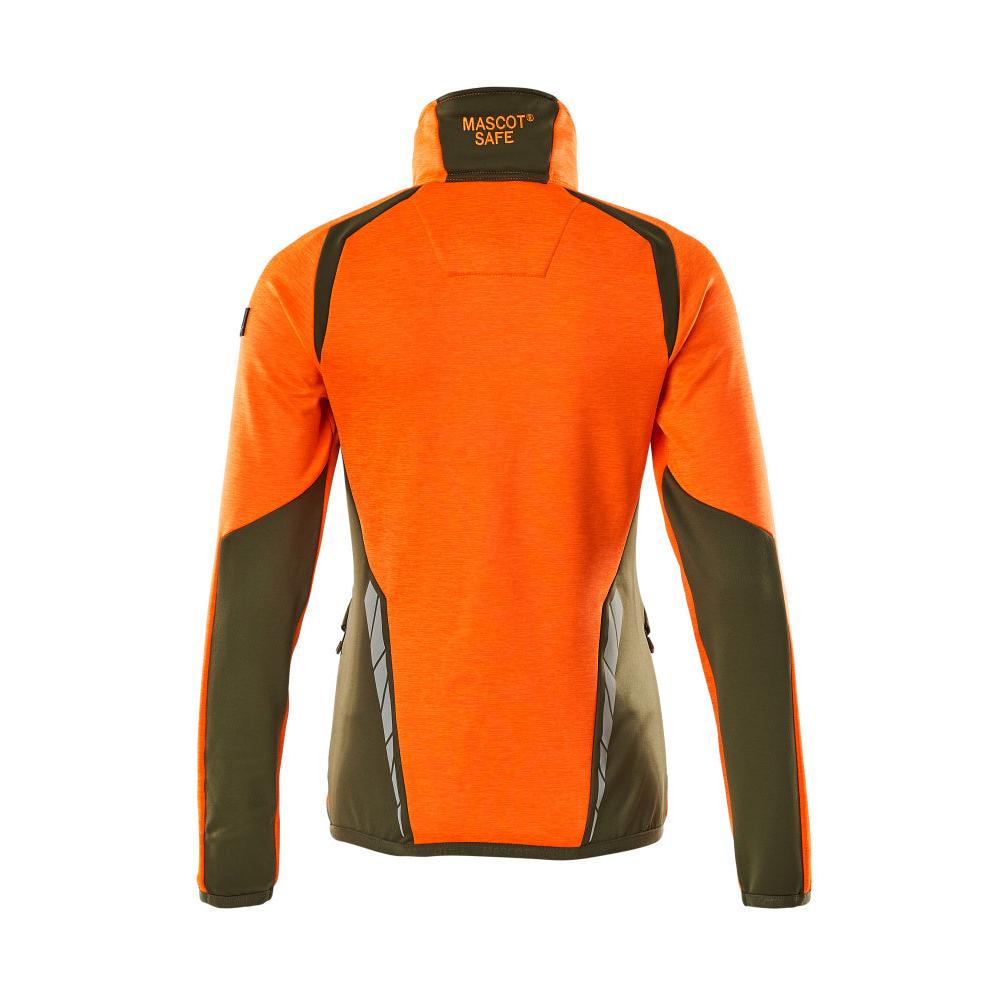 Fleece pullover with zip, women's microfleece jacket