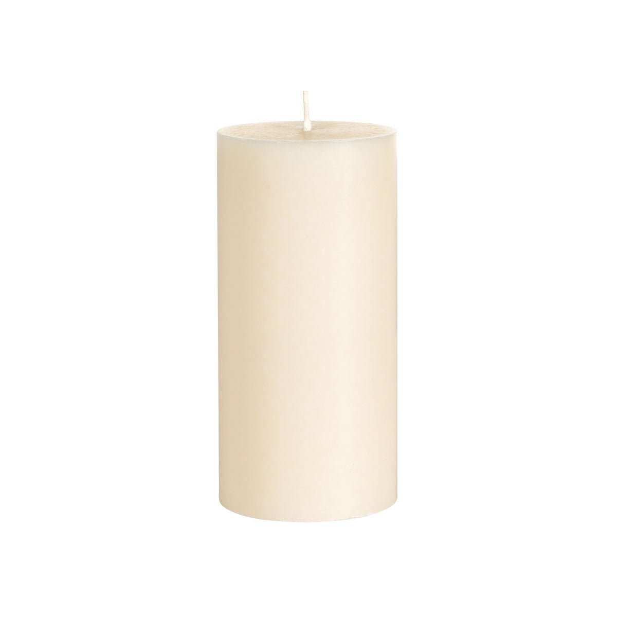 The Duni GmbH pillar candles (150 x 70 mm) is an unlit, ivory-colored candle with a single wick, made from 100% stearin for approx. 50h burn time - ideal for those seeking eco-friendly candles.