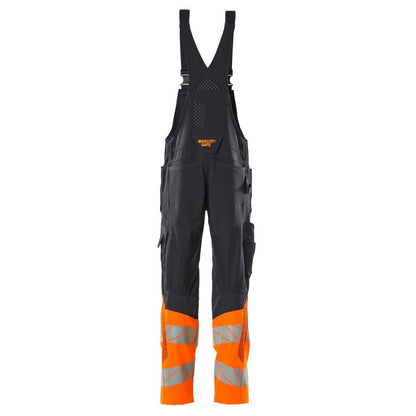 Dungarees, knee pockets, stretch inserts dungarees