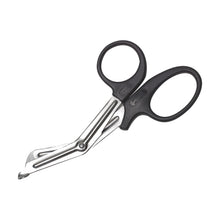 Tijeras de primeros auxilios para ropa, 19 cm, con hoja curvada en forma de rodilla, acero inoxidable