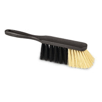 El cepillo de mano para interiores Nölle Profi Brush de 30 cm, fabricado por Nölle Profi Brush Bürsten- & Pinseltechnik e.K., cuenta con un cuerpo de plástico resistente de color antracita y cerdas rígidas de color negro y amarillo. Es ideal para tareas de limpieza manuales.