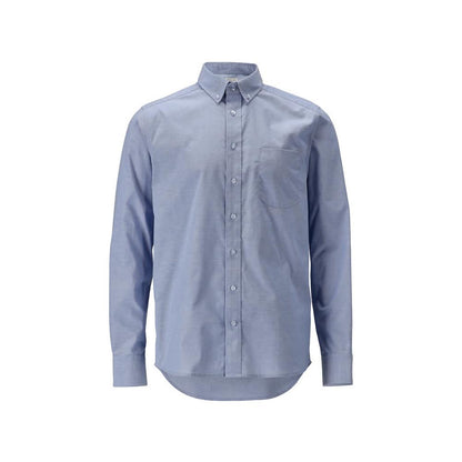 Camisa slim fit elástica, azul claro