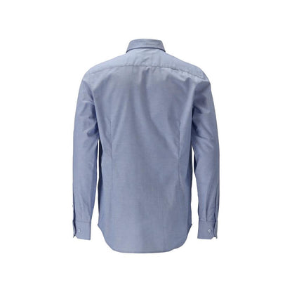 Camisa slim fit elástica, azul claro