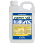 Ein 2 kg Kunststoffbehälter von Dr. Schnell Desifor-One Flächendesinfektion, begrenzt viruzid PLUS von DR.SCHNELL GmbH & Co. KGaA, mit weißem Deckel und Griff. Das Etikett auf der Vorderseite enthält Angaben, Anweisungen und Dosierungshinweise in deutscher Sprache.
