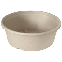 El cuenco Classic Bowl de 600 ml de Duni GmbH, recubierto con bagazo marrón BAT/PLA (154 x 154 x 56), se suministra en un paquete de 40 unidades. Fabricado con material biodegradable, ofrece un embalaje respetuoso con el medio ambiente y se muestra sobre un fondo blanco.