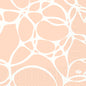 Modernes abstraktes Pfirsich-Weiß-Muster mit gepunkteten und gestrichelten Akzenten schafft einen stilvollen Look - ideal für hochwertige Papierservietten, wie die Duni GmbH Servietten 33 cm 3lagig 1/4-Falz Ocean Pink Papierservietten (Packung, 50 Stück).