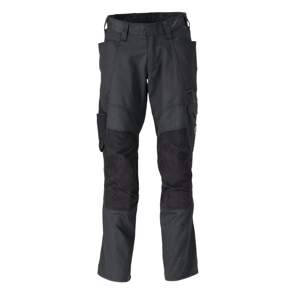 Pantalones con bolsillos en las rodillas, algodón+, pantalones ligeros