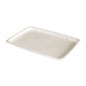 Se muestra una bandeja rectangular marrón Small de Duni GmbH (Bagazo Marrón, 285x203x15mm), sin recubrimiento y ecológica, sobre un fondo blanco simple. Ideal para un servicio sostenible; el paquete contiene 60 piezas.