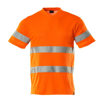 Camiseta, cuello en V, camiseta de corte moderno.