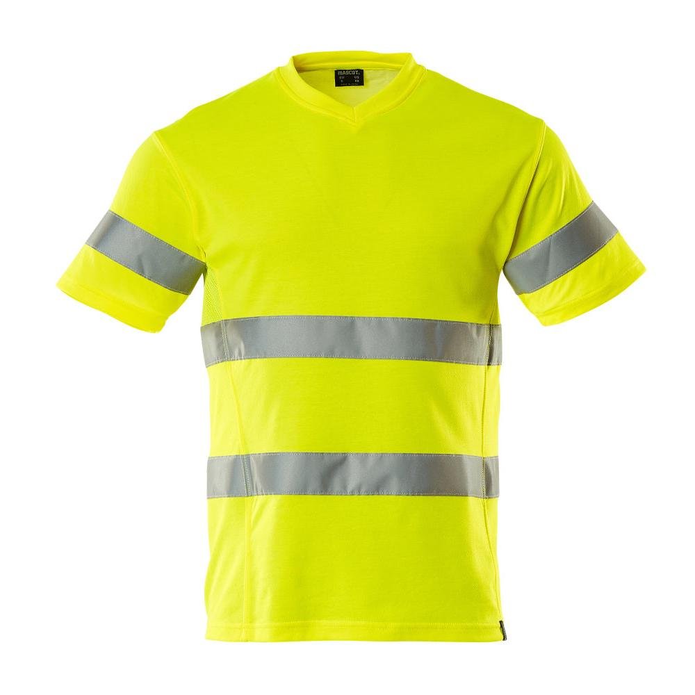 Camiseta, cuello en V, camiseta de corte moderno.
