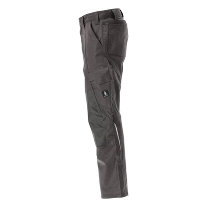 Trousers with knee pockets, cotton+ trousers, dark anthracite