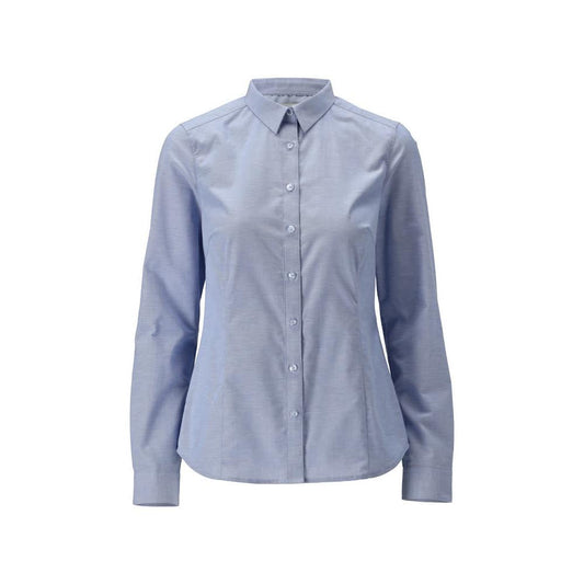 Shirt, modern women's fit, stretch women's blouse, light blue