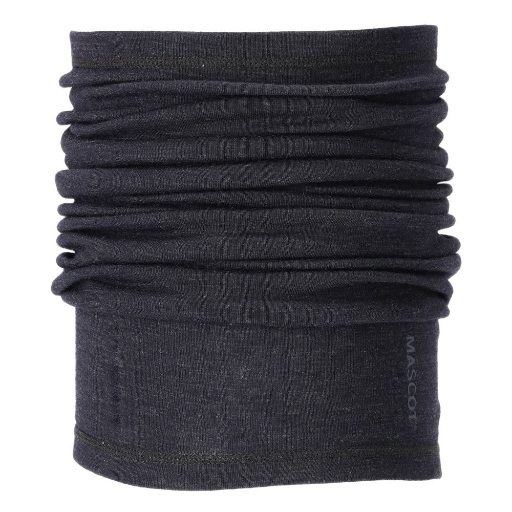 Calentador de cuello, calentador de cuello de lana Multisafe talla ONE, negro-azul | Paquete (1 pieza)