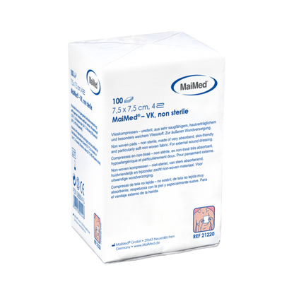 MaiMed-VK non-sterile fleece compresses of 100 pieces/paper bag