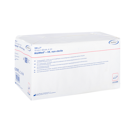 MaiMed-VK non-sterile fleece compresses of 100 pieces/paper bag
