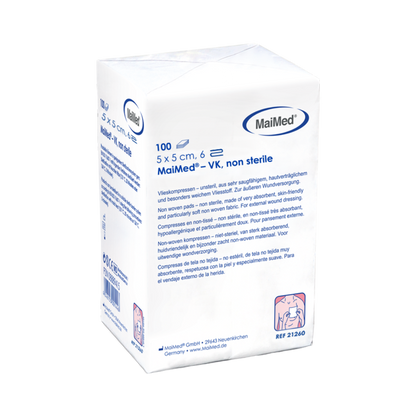 MaiMed-VK non-sterile fleece compresses of 100 pieces/paper bag