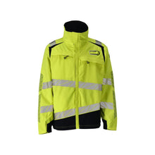 Jacket, stretch inserts Multisafe work jacket, hi-vis yellow/black-blue
