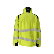 Jacket, stretch inserts Multisafe work jacket, hi-vis yellow/black-blue