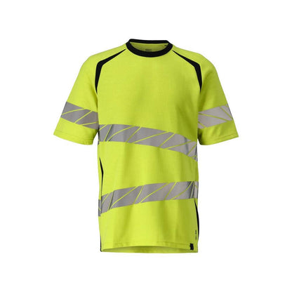 Camiseta corte moderno Camiseta Multisafe alta visibilidad amarillo/negro-azul
