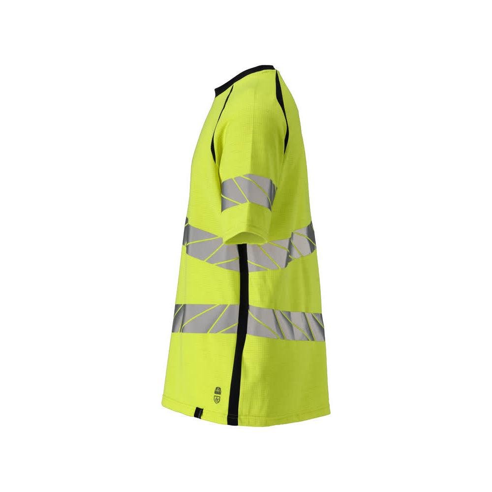 Camiseta corte moderno Camiseta Multisafe alta visibilidad amarillo/negro-azul
