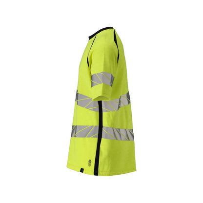 Camiseta corte moderno Camiseta Multisafe alta visibilidad amarillo/negro-azul