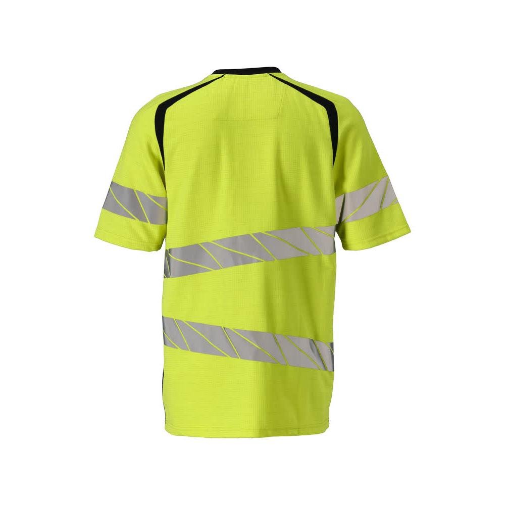 Camiseta corte moderno Camiseta Multisafe alta visibilidad amarillo/negro-azul