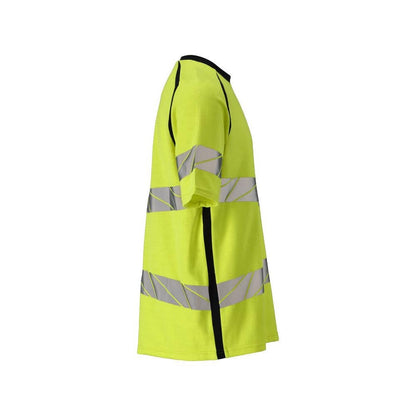 Camiseta corte moderno Camiseta Multisafe alta visibilidad amarillo/negro-azul