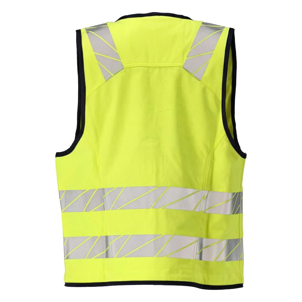 Chaleco para herramientas Chaleco para herramientas Multisafe, amarillo de alta visibilidad/negro-azul