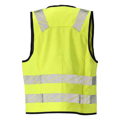 Chaleco para herramientas Chaleco para herramientas Multisafe, amarillo de alta visibilidad/negro-azul