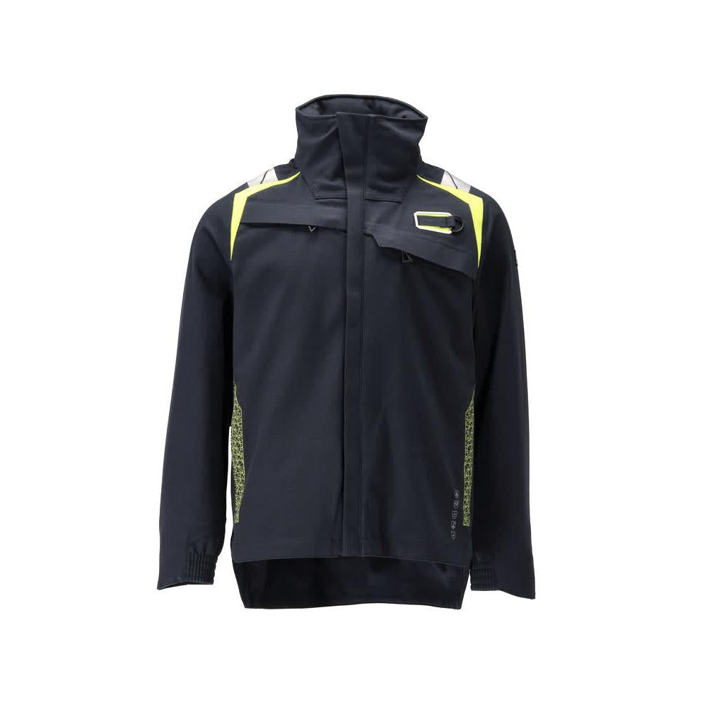 Hard Shell Jacket Jacket Multisafe, negro azul/amarillo de alta visibilidad