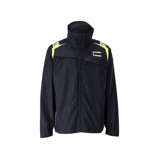 Jacket, stretch inserts Multisafe work jacket, black blue/hi-vis yellow