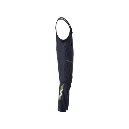 Peto, bolsillos en las rodillas, inserciones elásticas Peto Multisafe, negro azul/amarillo de alta visibilidad