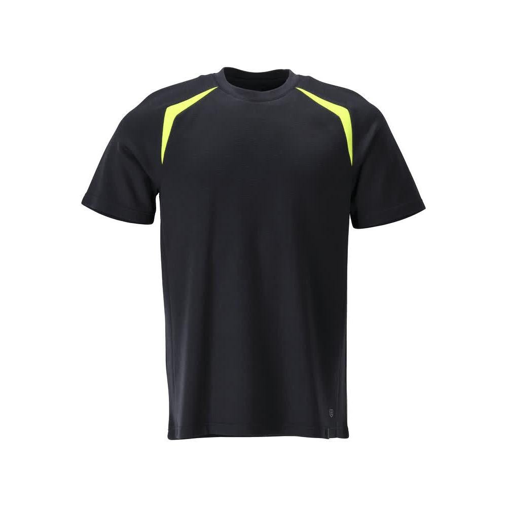 Camiseta de corte moderno Camiseta Multisafe, negro azul/amarillo de alta visibilidad