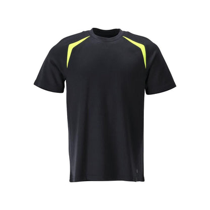 Camiseta de corte moderno Camiseta Multisafe, negro azul/amarillo de alta visibilidad