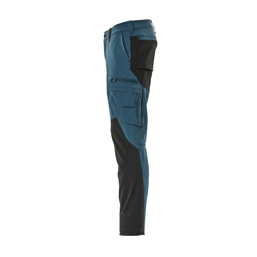 Pantalón funcional, pantalón ULTIMATE STRETCH, petróleo oscuro/negro