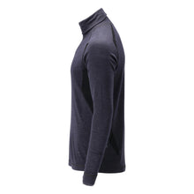 Functional undershirt, turtleneck, wool undershirt Multisafe, black-blue