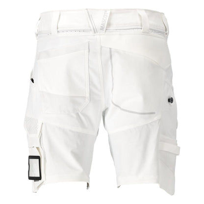 Pantalón corto, elástico, pantalón corto ligero, blanco.