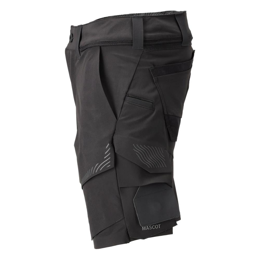 Pantalones cortos, pantalones cortos elásticos y ligeros, negro