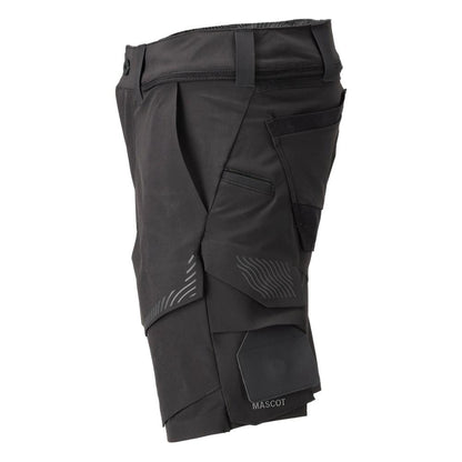 Pantalones cortos, pantalones cortos elásticos y ligeros, negro