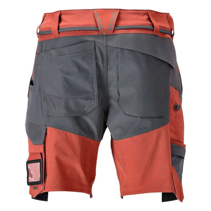 Shorts, stretch, light weight shorts, autumn red/anthracite gray