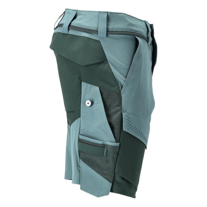 Shorts, stretch, light weight shorts, light forest green/forest green