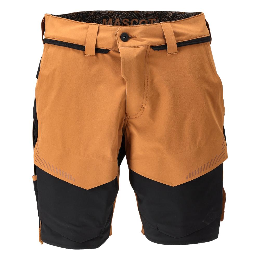 Pantalones cortos, elásticos, pantalones cortos ligeros, marrón nuez/negro